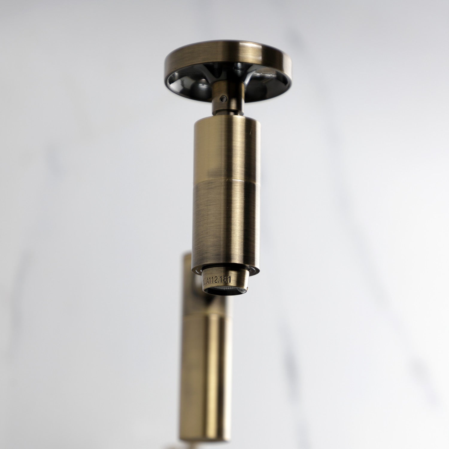 Belknap KS8103RX Two Handle Wall Mount Pot Filler Faucet in Antique Brass - Perfect for Kitchen Sink, Stove & Cooking Area Water Dispenser