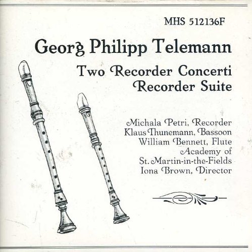 Telemann: Two Recorder Concerti & Recorder Suite - Baroque Music for Recorder Performances, Concerts & Classical Music Lovers