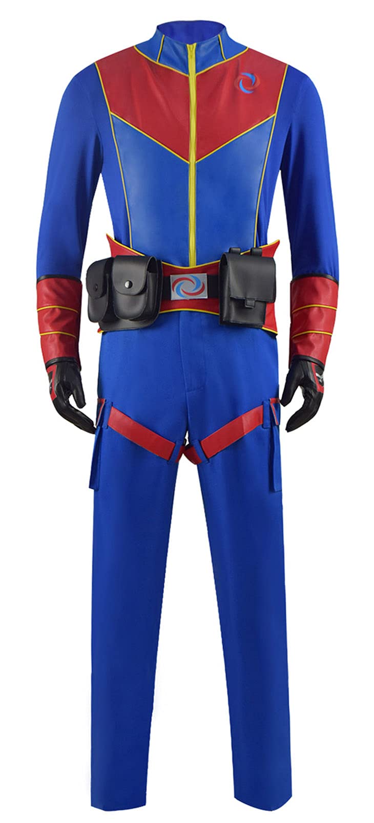 Superhero Danger Costume Set for Adults & Kids - Full Outfit with Jacket, Pants & Accessories | Halloween Cosplay, Comic Con, Dress Up Parties | Men's & Boys' Superhero Costume