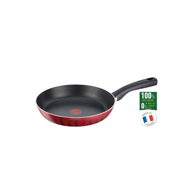 Tefal Tempo Flamme Nonstick Frying Pan 30cm - Premium Stainless Steel Cookware for Sauteing, Frying & Cooking - Perfect for Gas, Electric & Induction Stoves