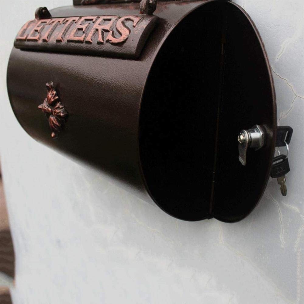 Wall Mounted Aluminum Mailbox - Rustproof Outdoor Letter Box for Home, Garden, Villa & Office - Perfect for Front Door, Porch, and Yard Decoration