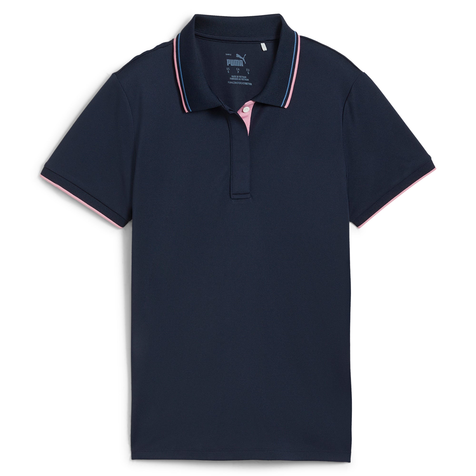 Women's Breathable Pique Tipped Golf Polo Shirt - Moisture Wicking & UV Protection - Perfect for Golf, Tennis & Outdoor Sports