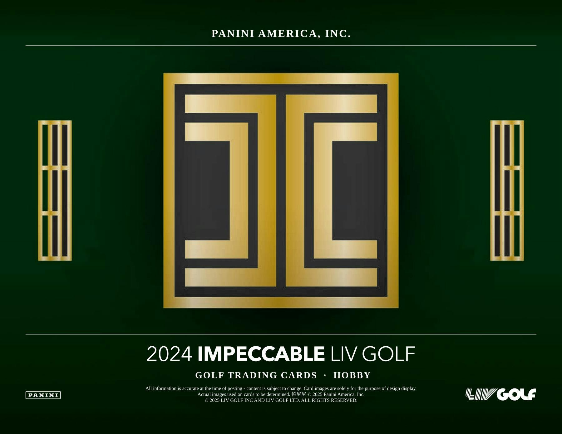 2024 Panini Impeccable LIV Golf Hobby Box - Premium Trading Cards Collection for Collectors & Investors - Perfect for Sports Memorabilia Displays & Fantasy League Rewards