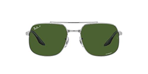 Silver/Dark Green Polarized