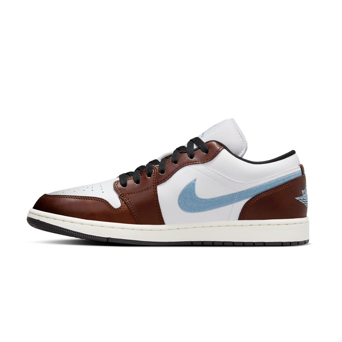 Air Jordan 1 Low SE Sneakers - Blue, Brown & Grey Colorway | Men's Casual Basketball Shoes for Streetwear & Everyday Comfort