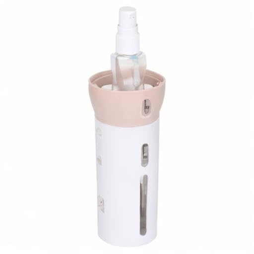 Travigo 4-in-1 Travel Dispenser Bottle Set - 4 Pack 40mL TSA Approved Leakproof Cosmetic Containers for Shampoo, Lotion & Skincare (Pink Plastic) - Perfect for Air Travel, Gym & Vacation Toiletries