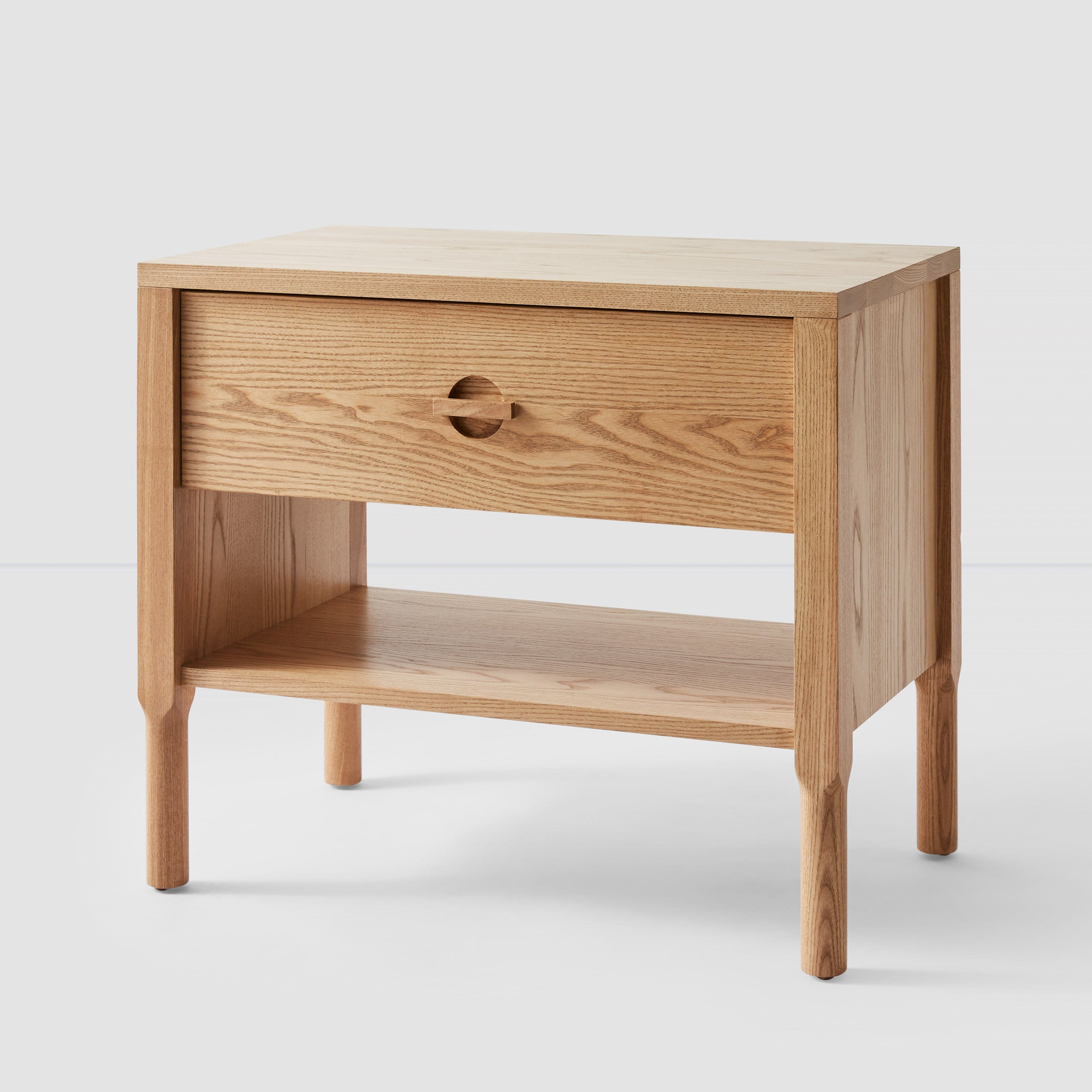 Stylish Avon Nightstand with Drawer - Modern Bedside Table for Bedroom, Living Room, or Office - Perfect for Storage and Decor