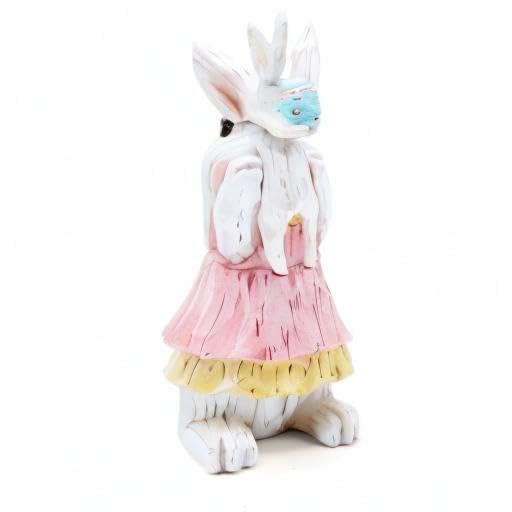 Easter Bunny Decorations - Spring Rabbit Figurines for Tabletop, Home & Party Decor - Cute Mother & Son Rabbit Set - Perfect for Easter Gifts, Holiday Decorations & Family Celebrations