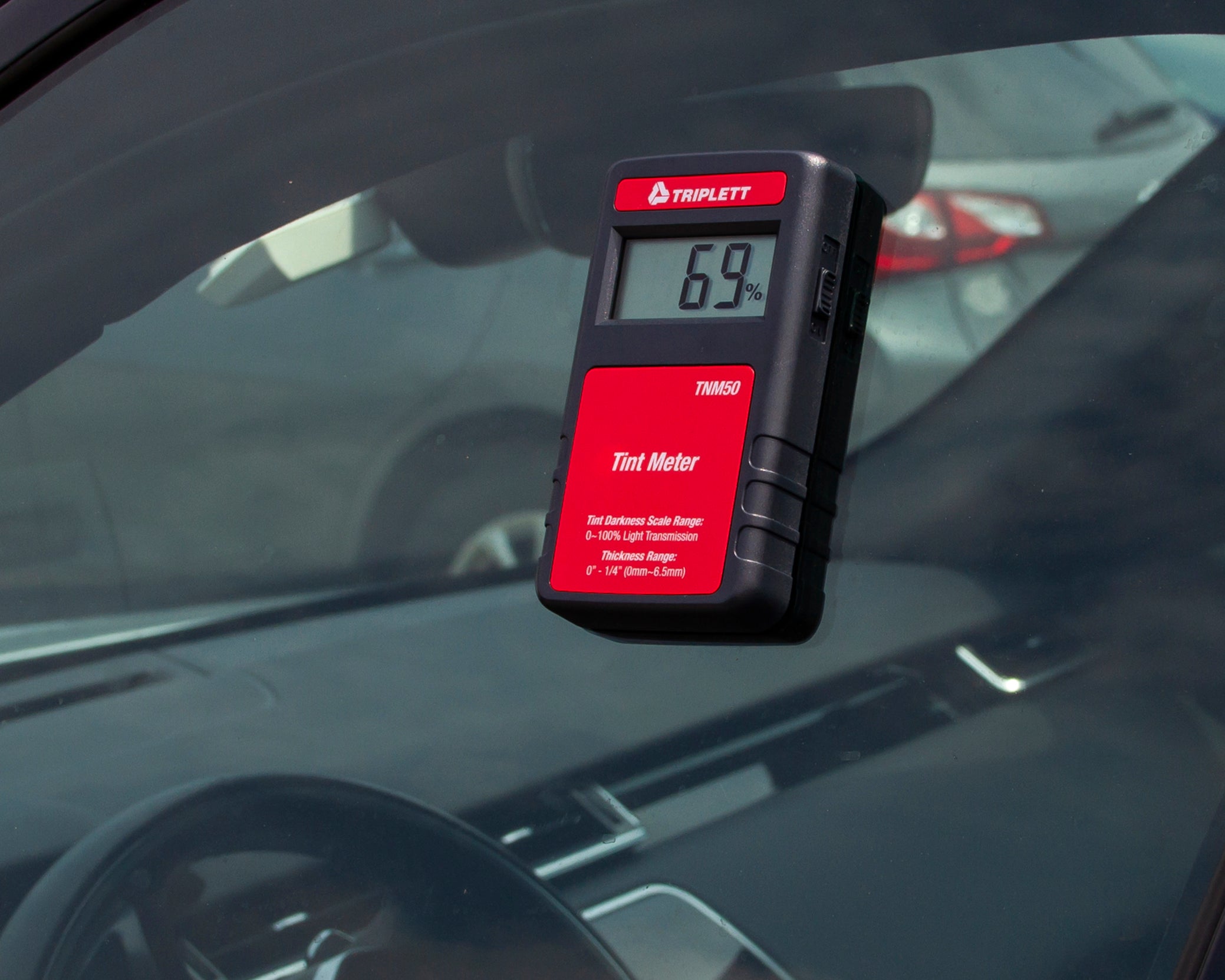 Digital Tint Meter TNM50 - Car Window Tint Darkness Tester for Automotive & Home Use - Perfect for DIY Tinting, Law Enforcement, and Vehicle Inspections