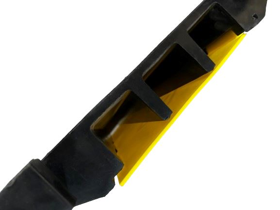 3 Channel Heavy Duty Cable Protector - Rubber Speed Bump for Traffic & Road Safety (Model RH 9031) | Perfect for Parking Lots, Driveways & Construction Sites