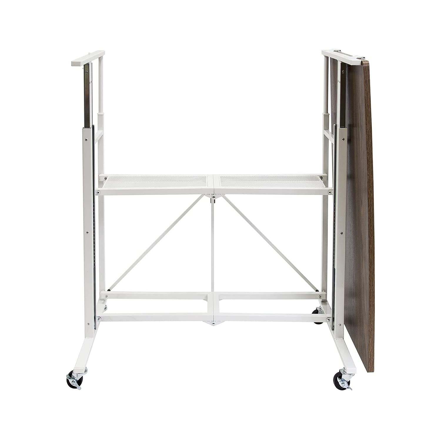 Adjustable Height Standing Desk RDEA-01 - White Large Size Ergonomic Origami Up Down Stand Desk for Home & Office Workspace - Perfect for Remote Work, Gaming, and Study Sessions