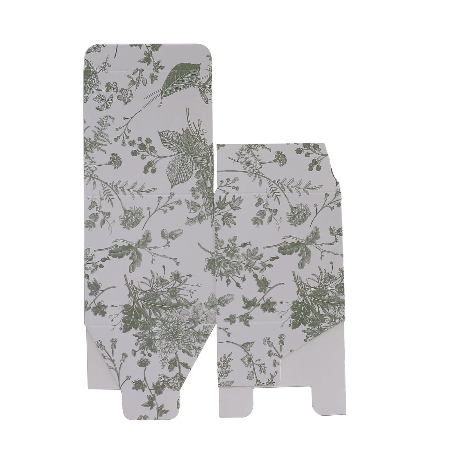 25 Pack 3x3 Inch Square Floral Printed Favor Gift Boxes - White - Perfect for Wedding Favors, Party Decorations and Small Gift Packaging