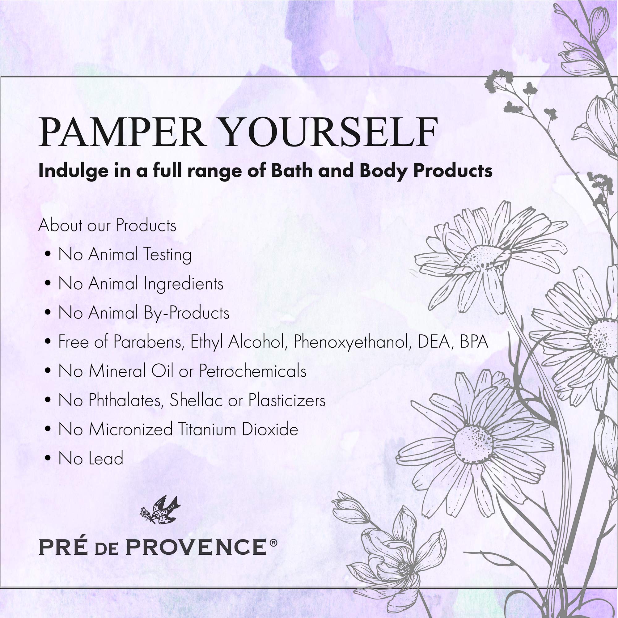 Pre de Provence Artisanal French Soap Bar with Shea Butter & Coconut Oil - 250g (8.81oz) - Moisturizing, Natural Ingredients - Perfect for Dry Skin Care, Bath & Shower, Gift Sets