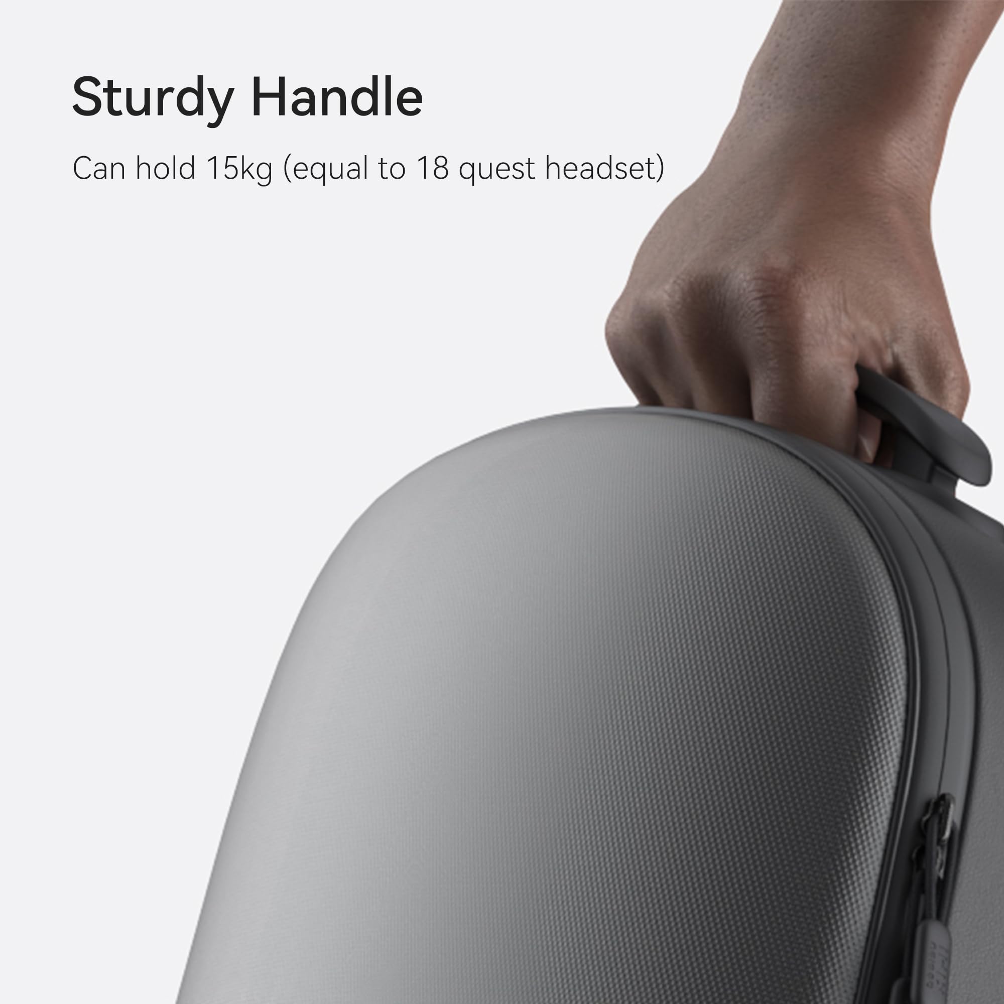 KIWI Design VR Headset Carrying Case for Oculus Quest 2 - Hard Travel Storage Box with Lens Protector | Portable Protective Case for VR Gaming, Travel & Home Storage