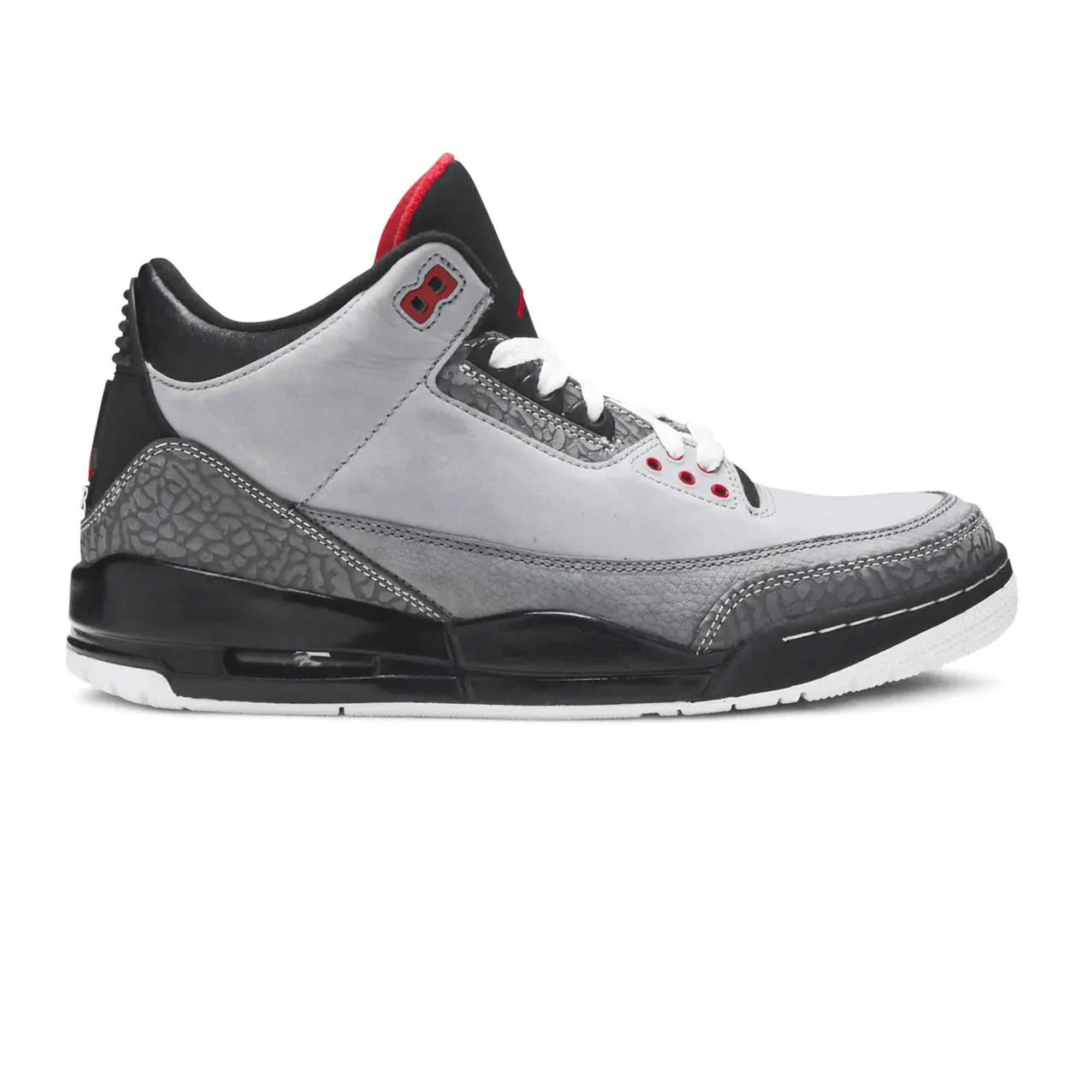 Air Jordan 3 Retro 'Stealth' (2011) - Men's Basketball Sneakers - Classic White & Gray Shoes for Casual Wear & Street Style