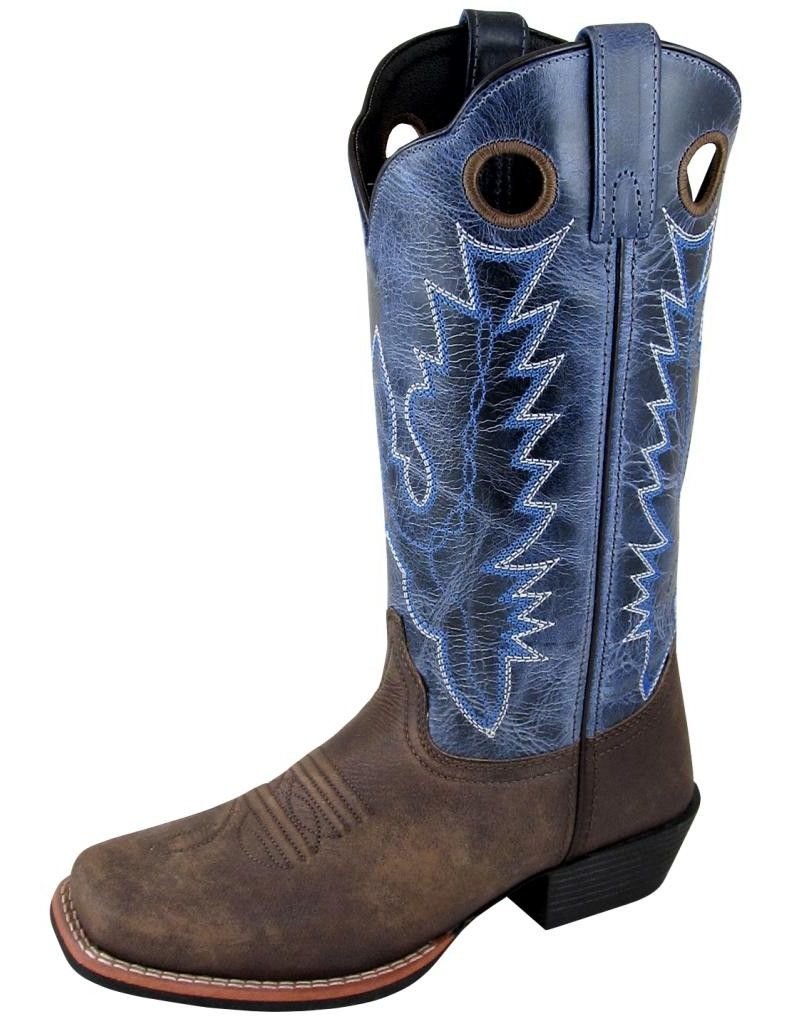 Smoky Mountain Boots - Women's Western Cowboy Boots with Square Toe | Genuine Leather Upper & Rubber Sole | Comfortable Western Heel & Man-made Lining | Perfect for Rodeo, Country Dancing & Outdoor Adventures