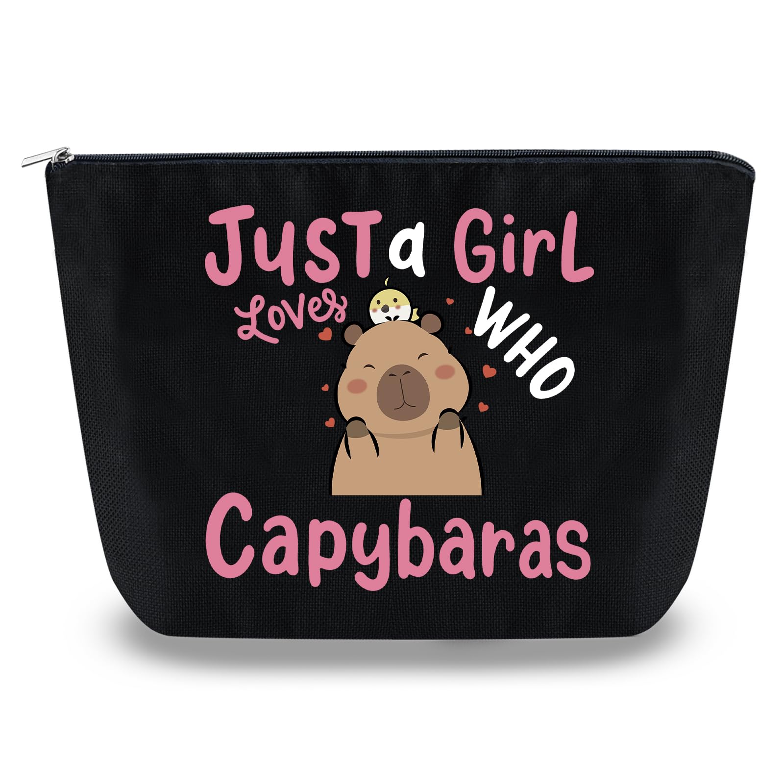 Cute Capybara Makeup Bag for Women - Small Travel Cosmetic Pouch for Purse, Christmas & Birthday Gifts for Girls & Friends - Perfect for Travel, Gym & Daily Organizer