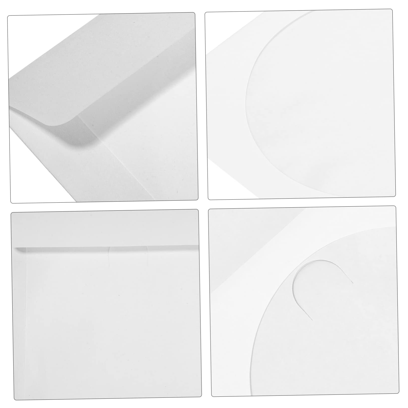 100 Pack MERRYHAPY DVD Storage Envelopes - Paper Sleeves & Organizing Cases for Home, Office & School Use - Perfect for DVD Collections, Document Filing & Media Organization