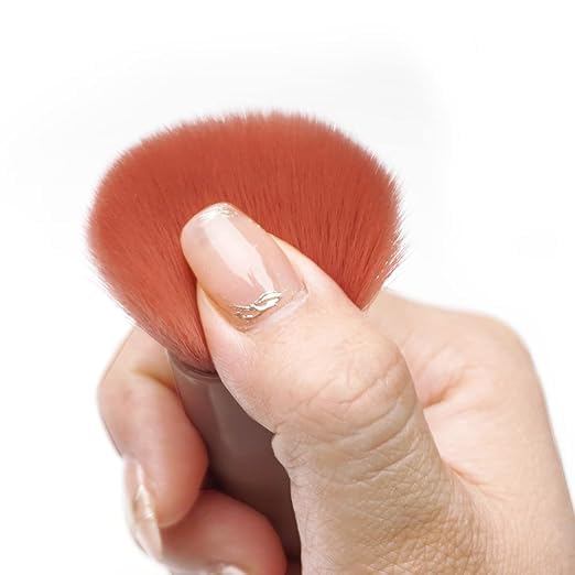 ZOOMIQUE Mini Makeup Brush Set with Mirror - 6 Piece Travel Makeup Brushes for Eyebrow, Blush & Lip Gloss | Portable Cosmetic Brush Case | Perfect for On-the-Go Touchups, Travel & Professional Makeup Artists (Pink)