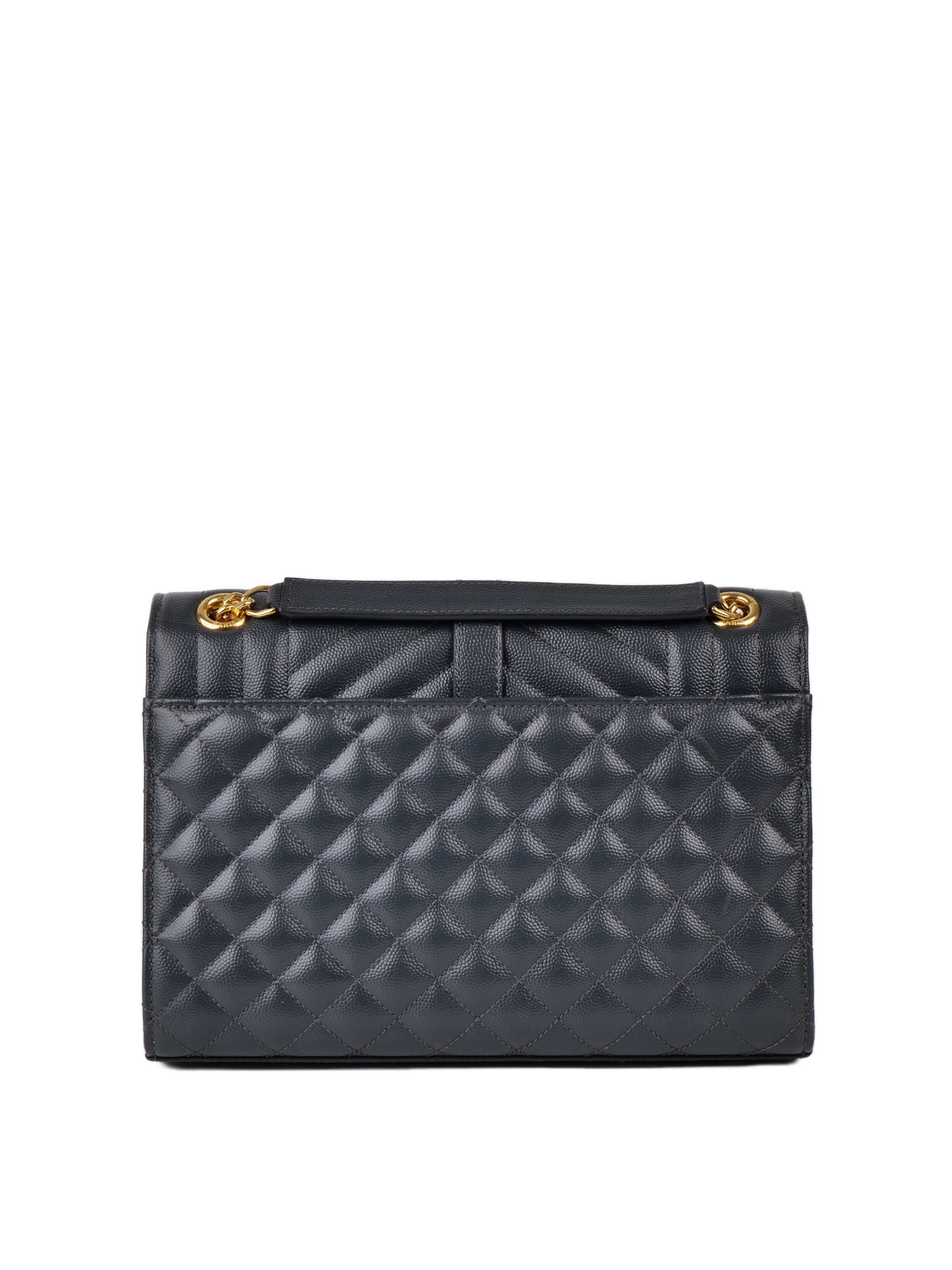 Saint Laurent Medium Cassandra Envelope Bag in Gray - Luxury Crossbody Handbag for Women, Perfect for Work, Date Night & Travel Accessories