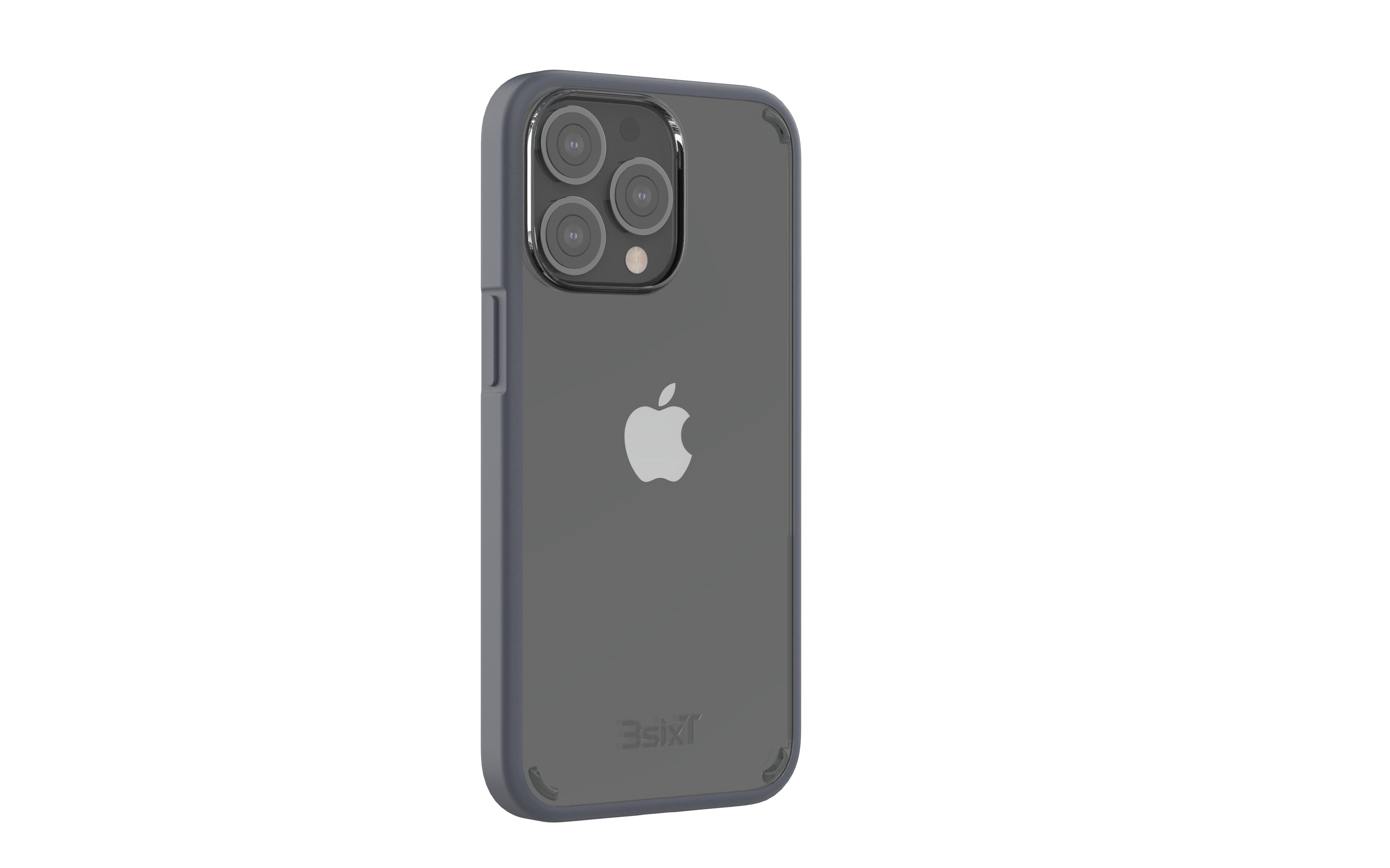 3sixT BioFlex iPhone 13 Pro Max Shockproof Case - Clear/Grey Bumper Cover | Ultra Protection for Drops & Scratches | Perfect for Outdoor, Work & Daily Use