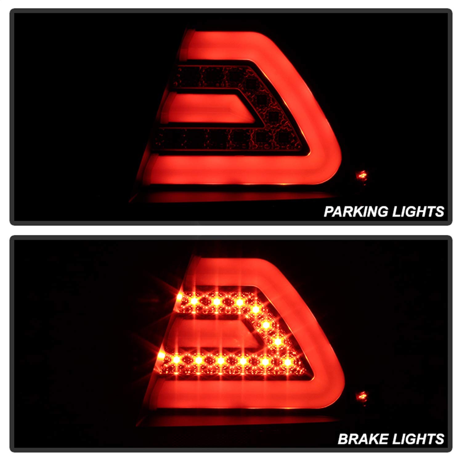Spyder Auto 5076380 LED Tail Lights - Black/Clear Smoke Lens - High Performance, Plug & Play - Perfect for Jeep Wrangler JK & Dodge Ram Trucks