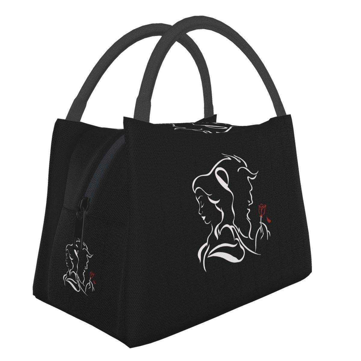 Beauty within the Beast Insulated Lunch Bag - Reusable Tote Lunch Box for Men & Women - Perfect for Work, Picnic, Travel & Outdoor Activities