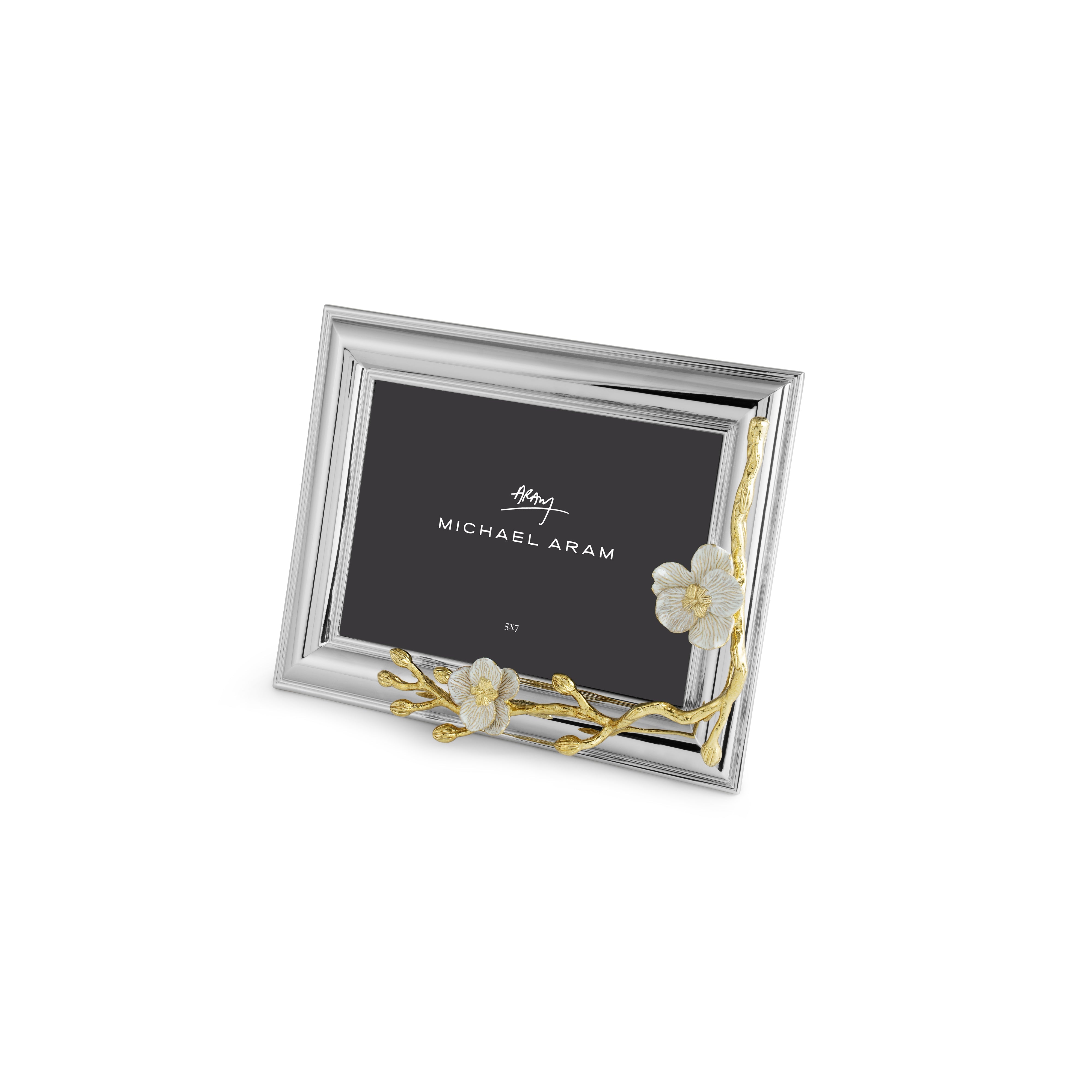 Elegant Orchid Picture Frame - Floral Wall Decor for Home & Office - Perfect for Wedding, Anniversary & Birthday Gifts - Display Your Precious Memories in Style