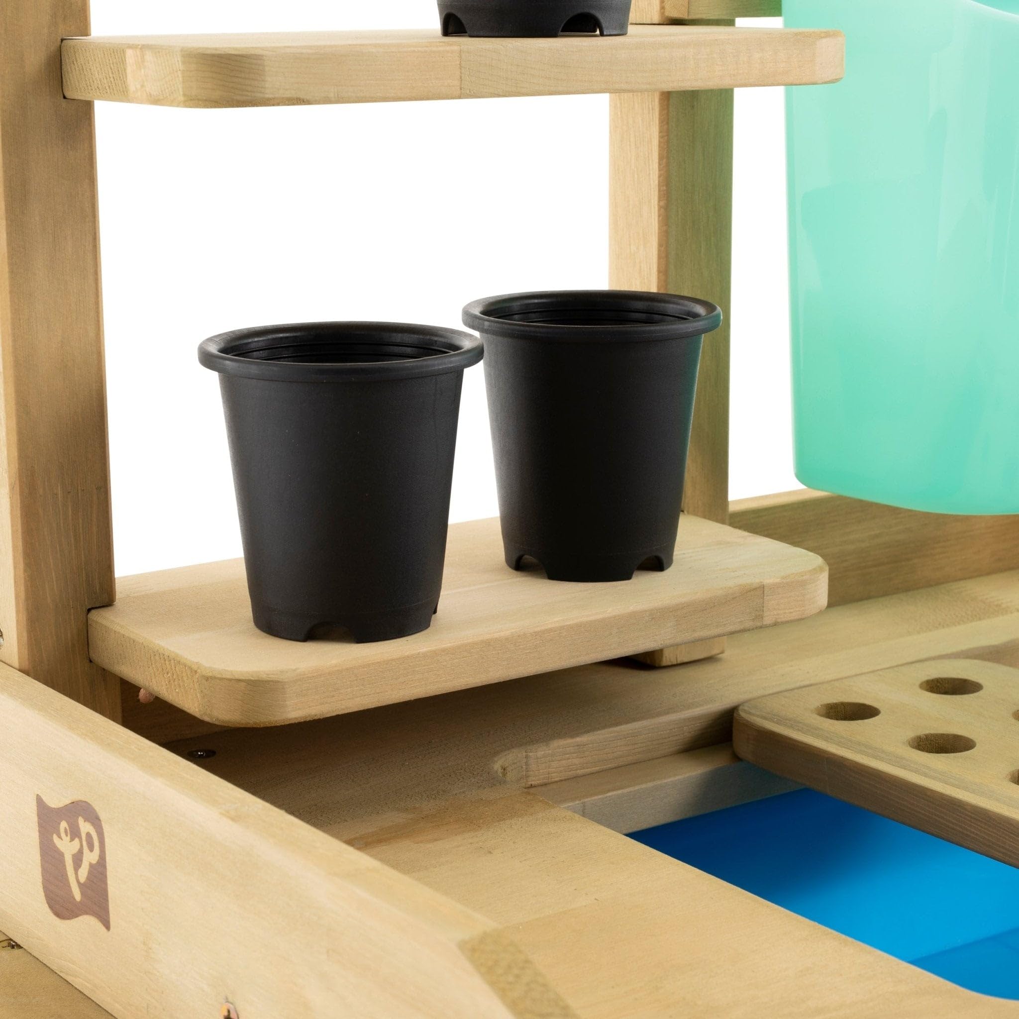 TP Toys Deluxe Kids Potting Bench - Outdoor Wooden Play Table with Gardening Tools | FSC® Certified Wood Backyard Playset for Pretend Play | Perfect for Kids Garden Activities & Outdoor Learning