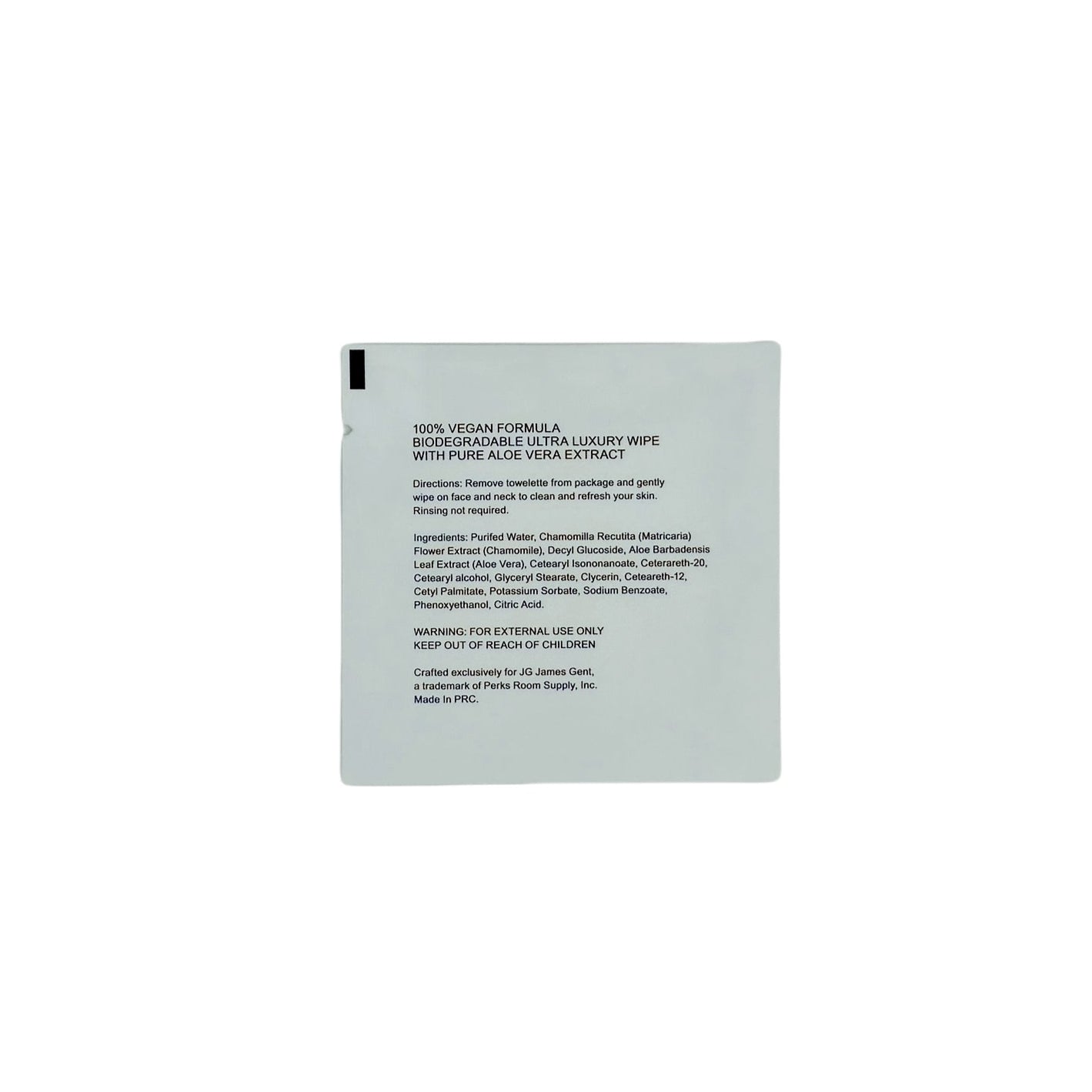 250/500 Pack James Gent Makeup Remover Wipes - 9x9 Inch Bulk Aloe Vera Infused Facial Cleansing Wipes | Gentle for Sensitive Skin, Travel Size, Daily Makeup Removal & Skincare Routine