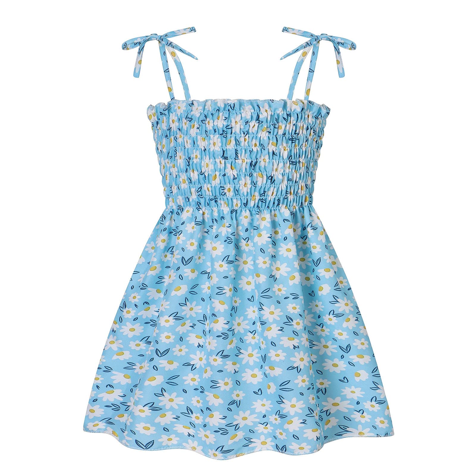 KONFA Girls Summer Sundress - Sleeveless Strap Beach Dress for Toddler & Baby Girls | Perfect for Beach Outings, Pool Parties & Summer Vacations