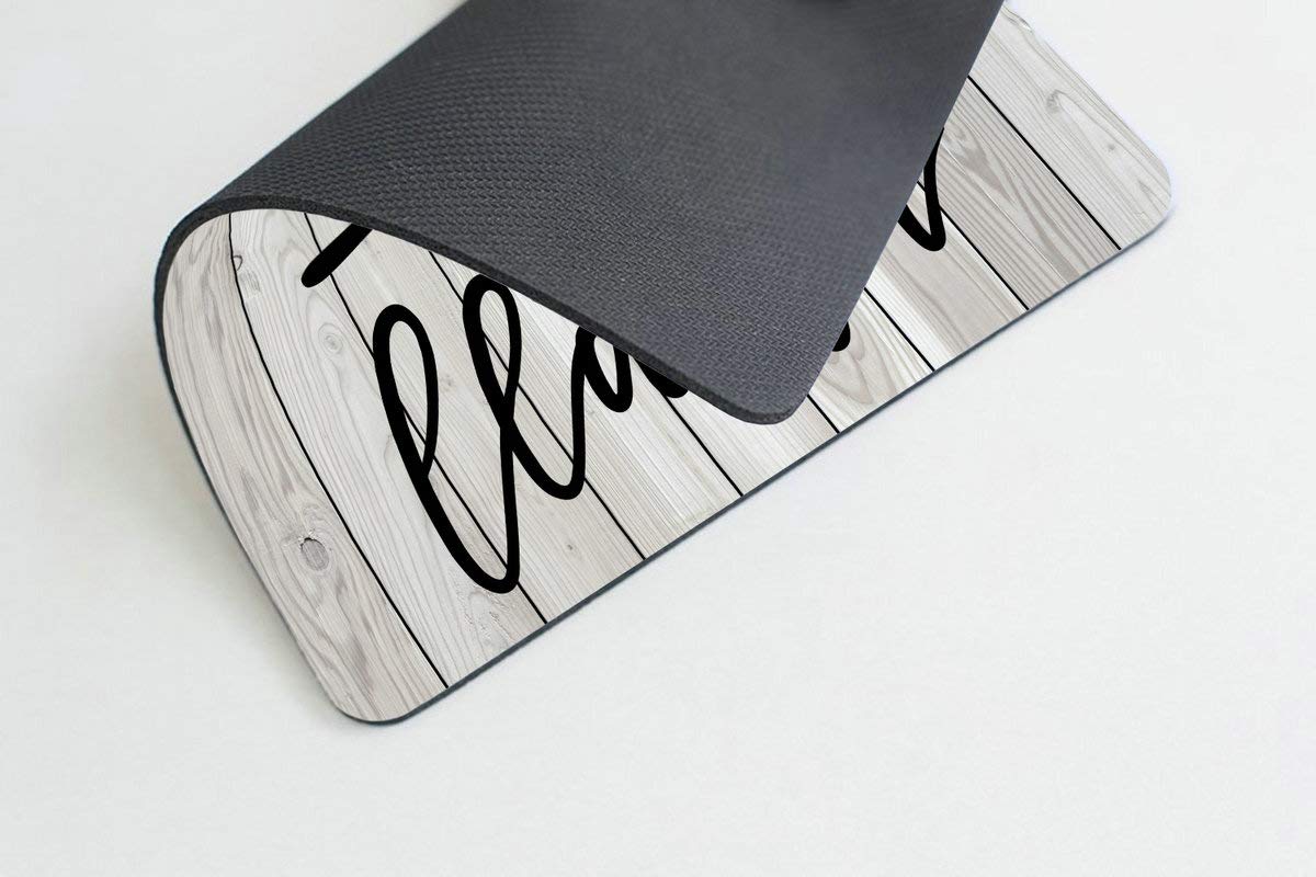 Cute Llama Design Non-Slip Rubber Gaming Mouse Pad - Motivational Quote Computer Accessory for Office, Home & Gaming Setup