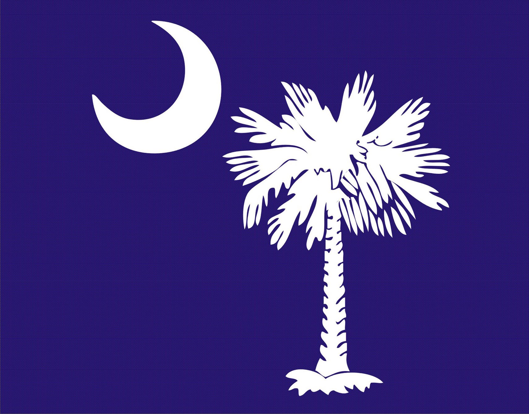 Cahoon's Closet Palmetto Tree & Moon Graphic T-Shirt - Soft Cotton Tee with Solid Blue Background | Perfect for Beach Outings, Southern Style & Casual Wear
