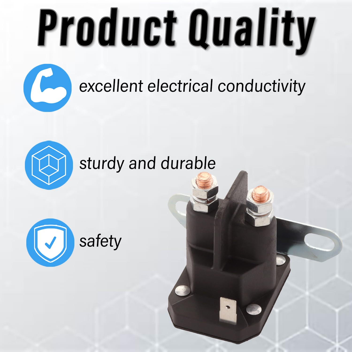 Lawn Mower Solenoid Relay Switch - Compatible with Husqvarna, MTD, Cub Cadet, Snapper & Toro (Models 925-1426, 725-1426, 925-1426A, 725-1426A, 725-0771, 925-0771, 18817, 75671, 112-0309) - Perfect for Lawn Tractor & Riding Mower Starter Repairs
