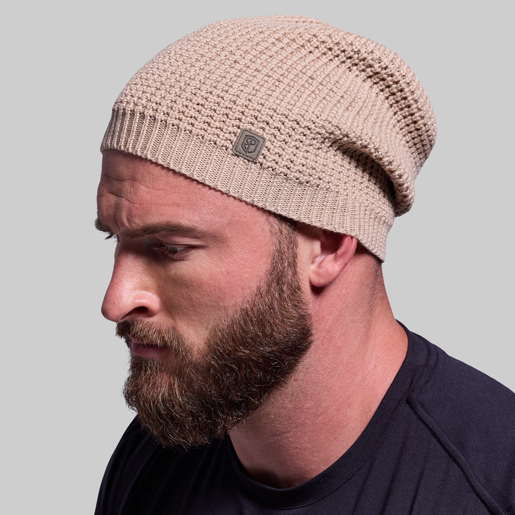 Primitive Waffle Knit Beanie - Soft Winter Hat for Men & Women - Warm Wheat Color - Perfect for Skiing, Hiking & Outdoor Activities