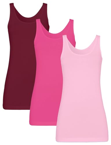 Hot Pink+peach+wine Red (U Back)