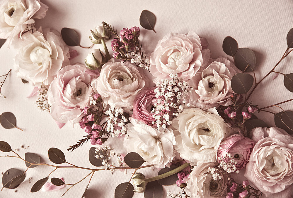ARTist Flat Lay Flower Photography Props - Stunning Floral Backdrops for Instagram, Blog & Product Photos