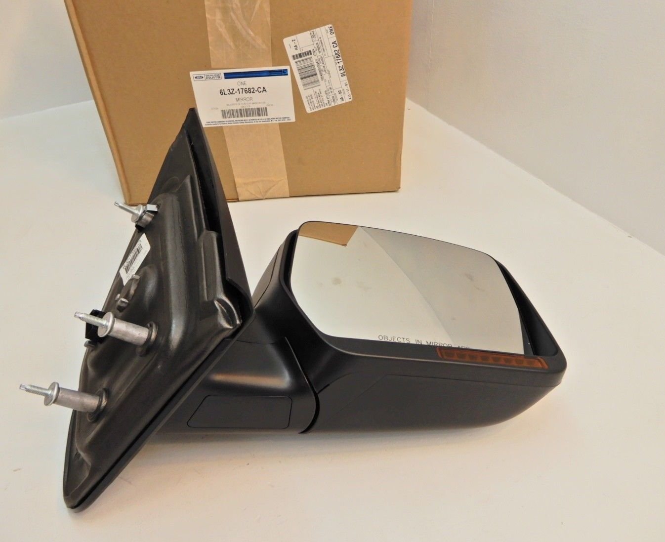 Genuine Ford 6L3Z-17682-CA Outer Rear View Mirror Assembly - Replacement Side Mirror for Ford Trucks & SUVs - Perfect for Enhanced Visibility and Safe Driving