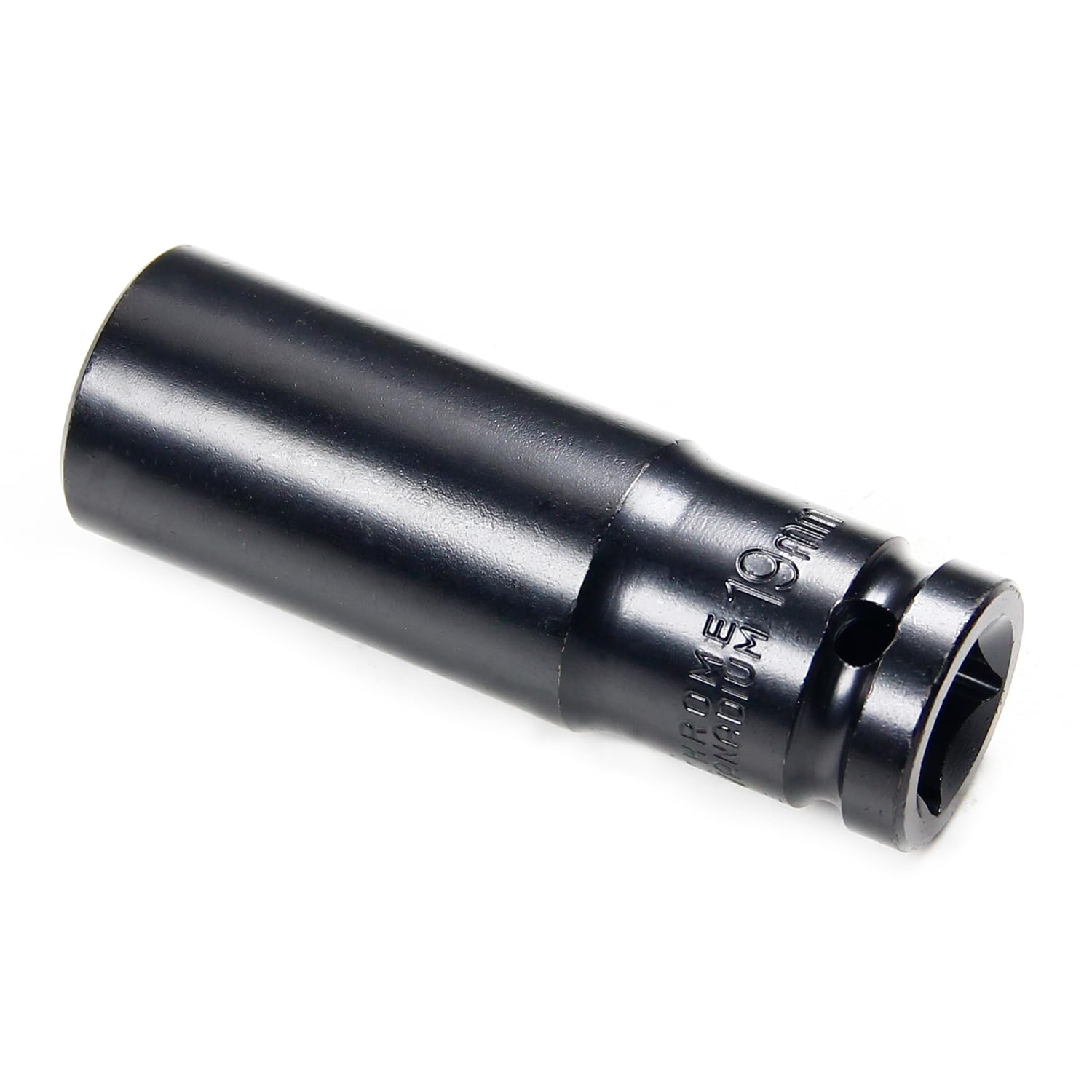 Utoolmart 1/2-Inch Drive 19mm Deep Impact Socket - Cr-V Long Socket Drive, 6-Point Metric for Automotive Repairs & Heavy-Duty Machinery Maintenance