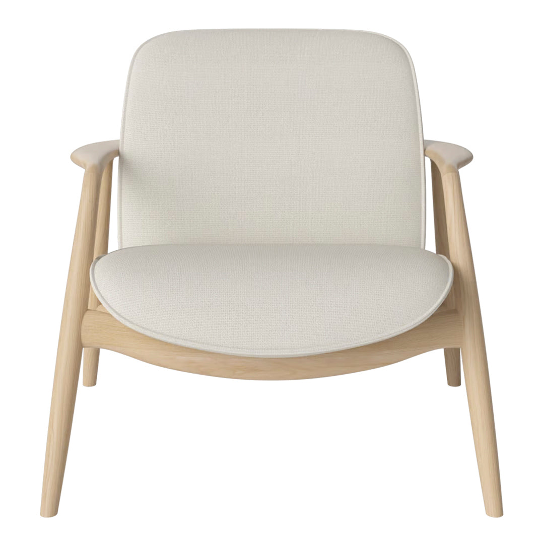 Bowie Lounge Chair - Modern Accent Chair for Living Room, Bedroom & Office - Comfortable Upholstered Armchair with Wooden Legs - Perfect for Relaxing, Reading & Lounging