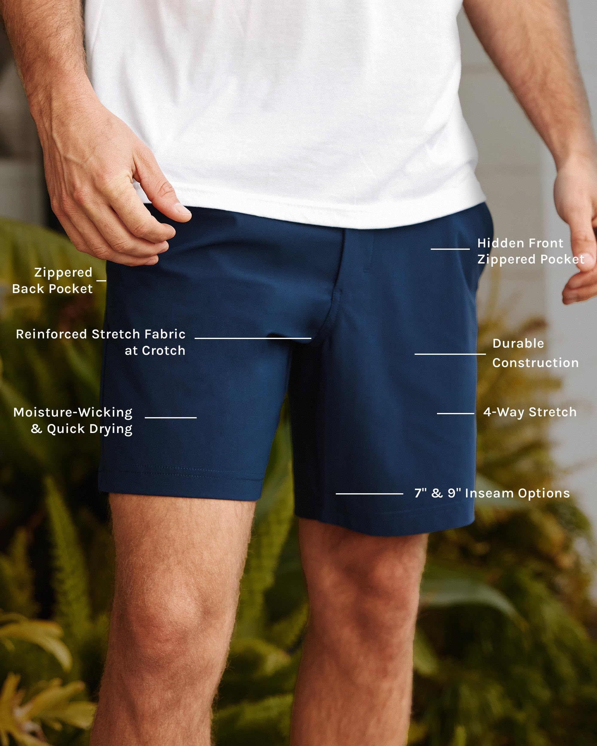 INTO THE AM Men's Performance Shorts 7