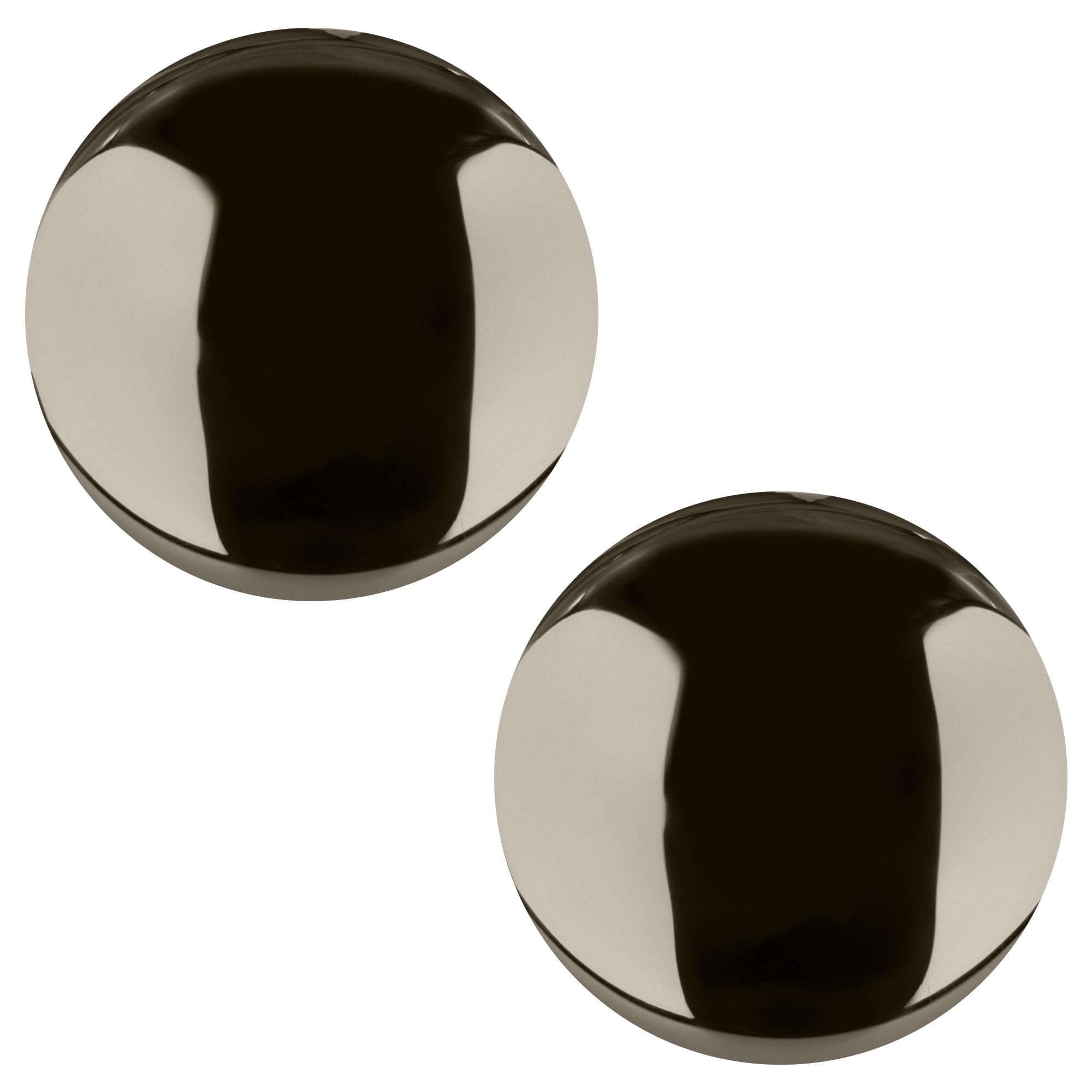 CRL SDK100PN Polished Nickel Traditional Back-to-Back Shower Door Knobs - Premium Bathroom Hardware for Elegant Shower Enclosures & Bathroom Renovations