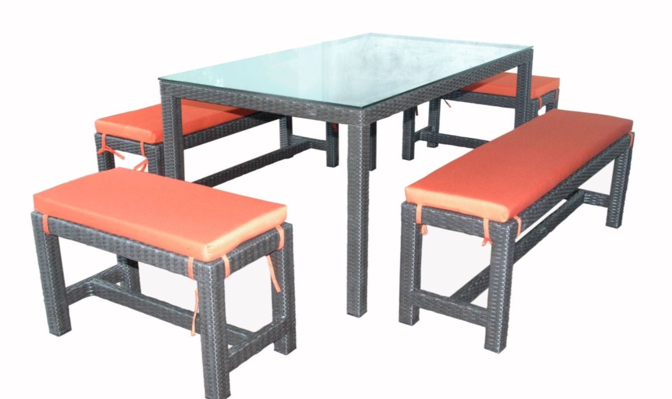 Anderson Teak Sorento 5-Piece Outdoor Dining Set SR 1013 - Patio, Garden & Backyard Furniture for Relaxing & Entertaining