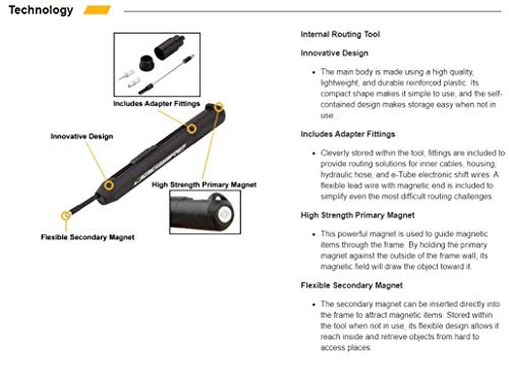 Jagwire WST050 Workshop Internal Routing Tool - Black Bike Cable Housing Installation Kit for Professional Mechanics | Perfect for Road, MTB & E-Bike Maintenance