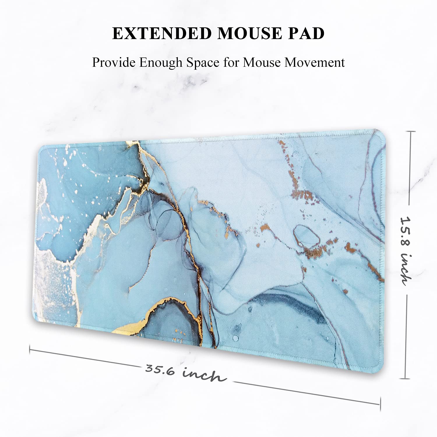 XXL Gaming Mouse Pad - Non-Slip Desk Mat for PC & Office (35.5x15.7in)