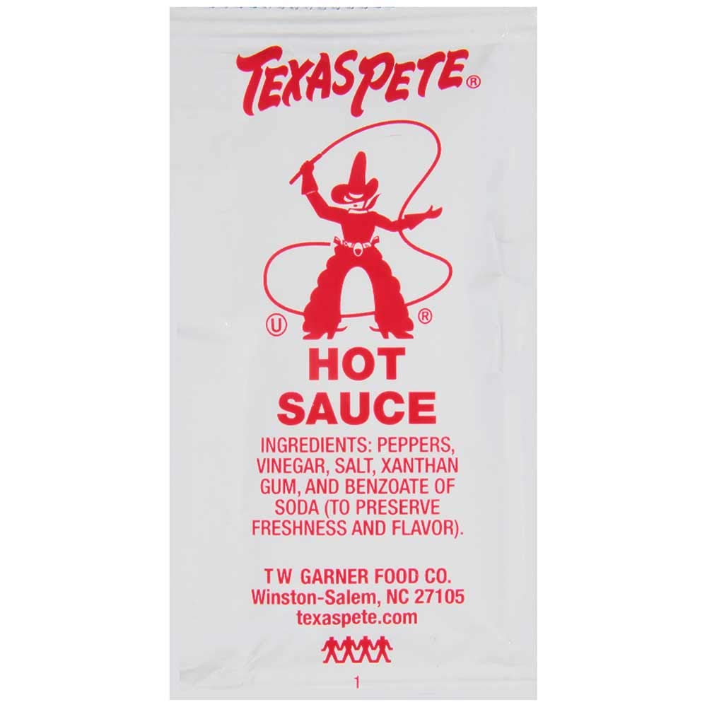Texas Pete Hot Sauce - 0.015 Pound (200 per Case) | Spicy Condiment for Wings, Tacos, Burgers & BBQ | Bulk Hot Sauce for Restaurants & Catering