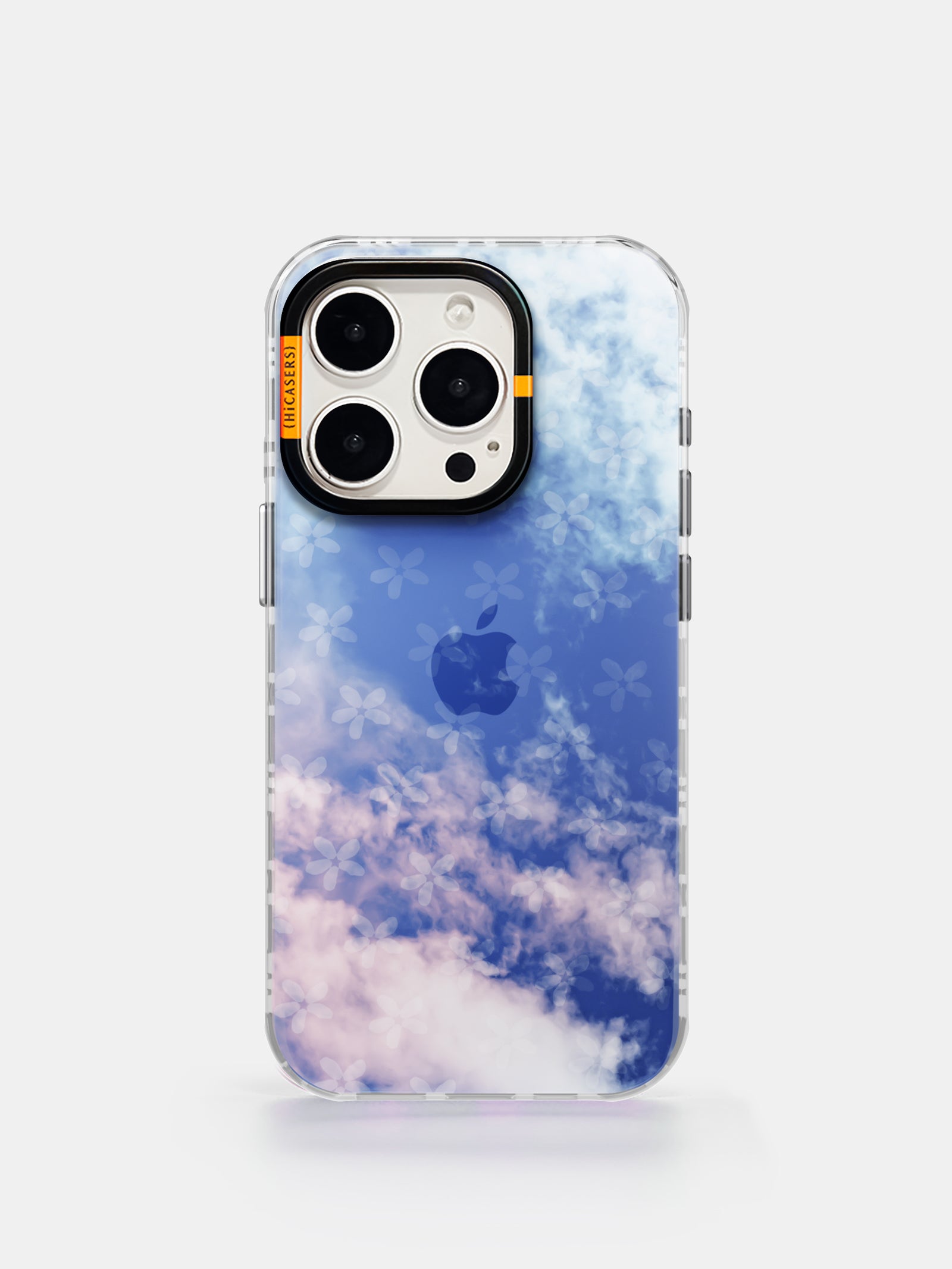Soft Clouds Iridescent Phone Case - Blue | Shatterproof Protective Cover for iPhone & Samsung | Trendy Glitter Design for Everyday Use & Special Occasions