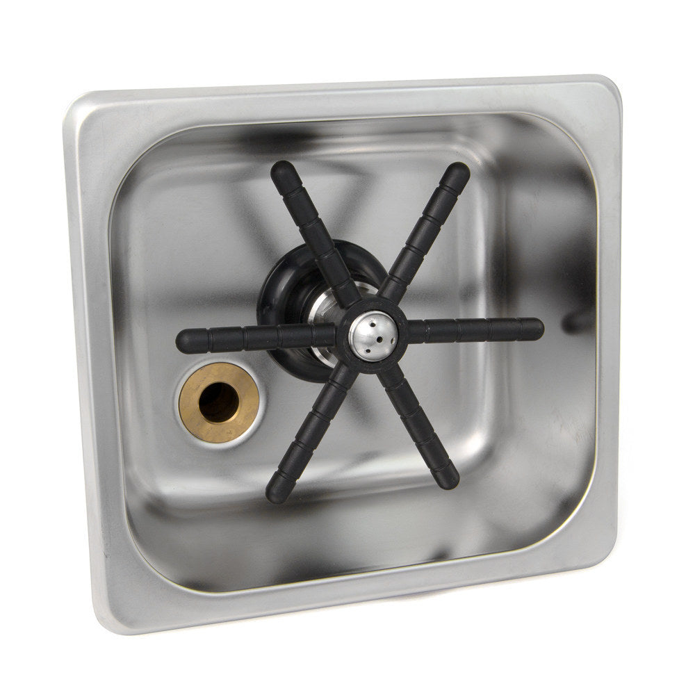 NSF Approved 6x6 Flush Mount Bar & Cafe Rinser - Perfect for Commercial Kitchens, Coffee Shops & Food Service Stations