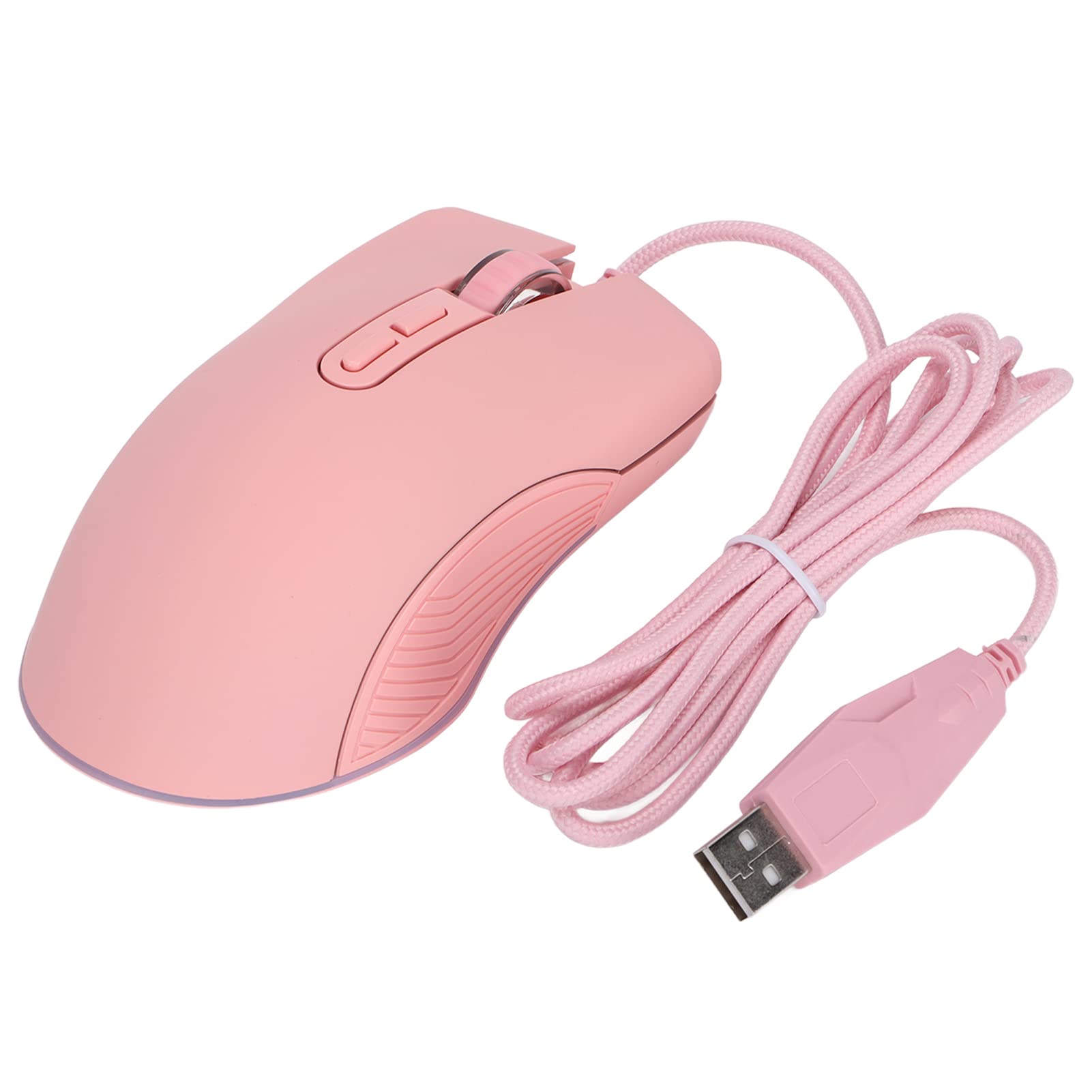 Wired Gaming Mouse with RGB Backlight & 4 Adjustable DPI Levels (800/1200/1600/3200) - Ergonomic Comfort Grip for PC, Laptop - Perfect for Gaming, Office Work & Everyday Computing