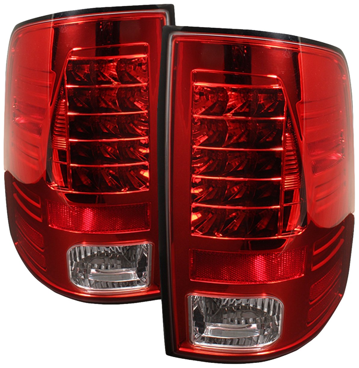 Spyder Auto 5017567 LED Tail Lights for Dodge Ram 1500 (2009-2018) & Ram 2500/3500 (2010-2018) - Red Clear Lens - Incandescent Model Only (Not Compatible With LED Factory Models) - Upgrade Your Truck's Style & Visibility for Night Driving and Enhanced Safety